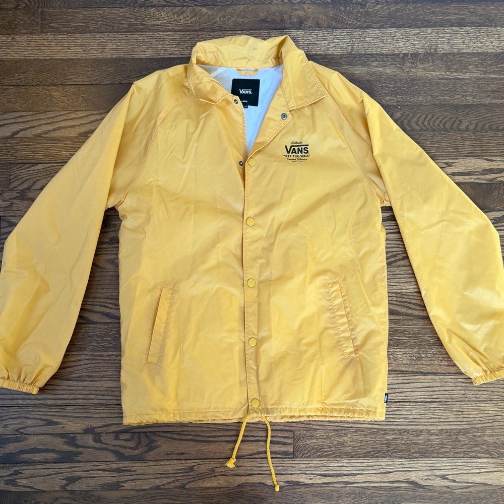 Vans Men's Yellow Rain Jacket